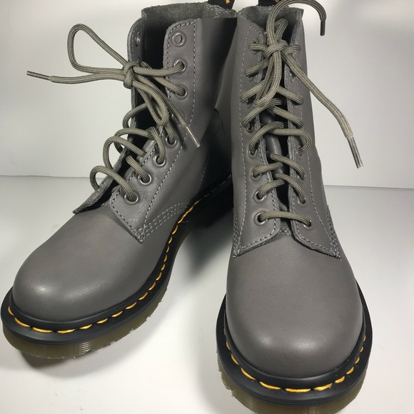 gray doc martens
